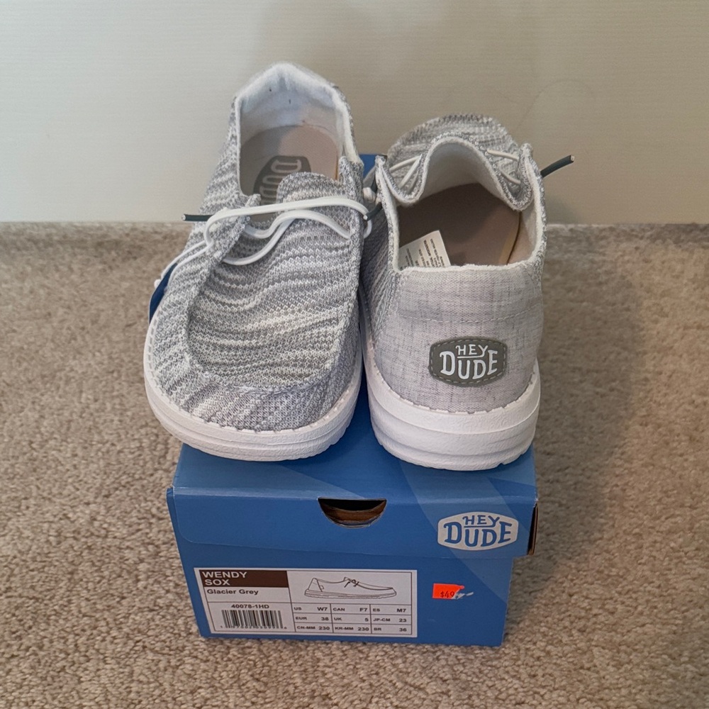 Hey Dude Womens Wendy Sneakers - Soft Gray